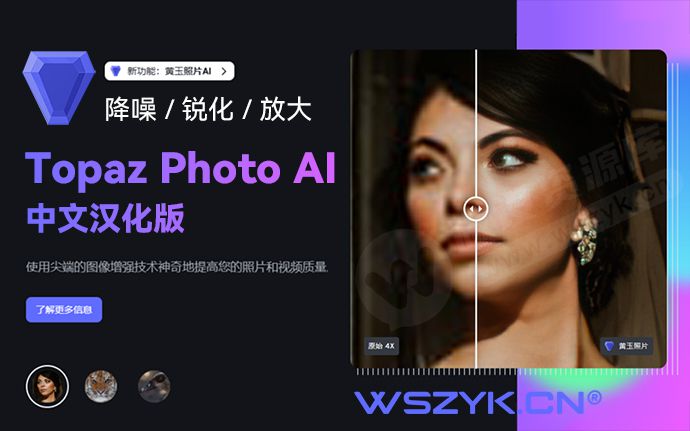 2023最强三合一神器 Topaz Photo AI 中文汉化版，配合Adobe简直如虎添翼（230126）